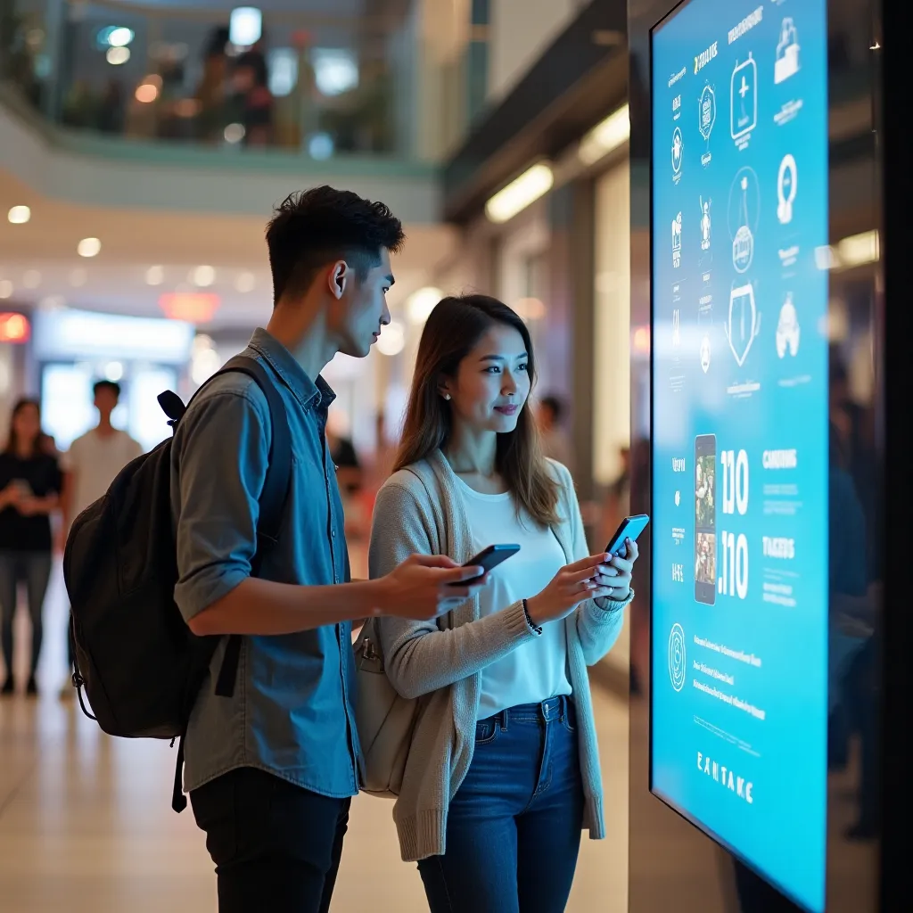 User analyzing mobile banking user behavior data on a laptop.